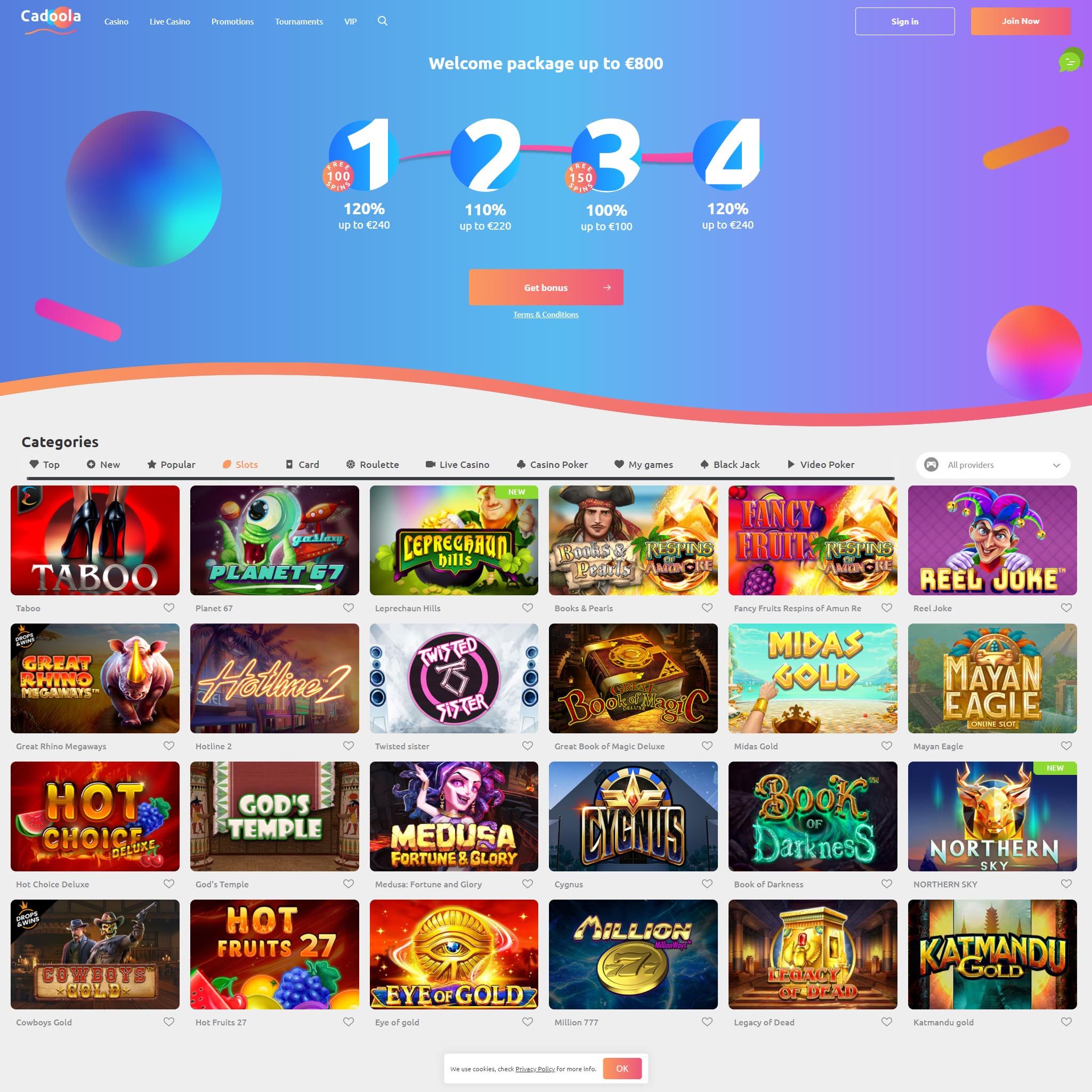 Top 10 slot games to play at Cadoola Casino Online Top 10 slot games to play at Cadoola Casino Online